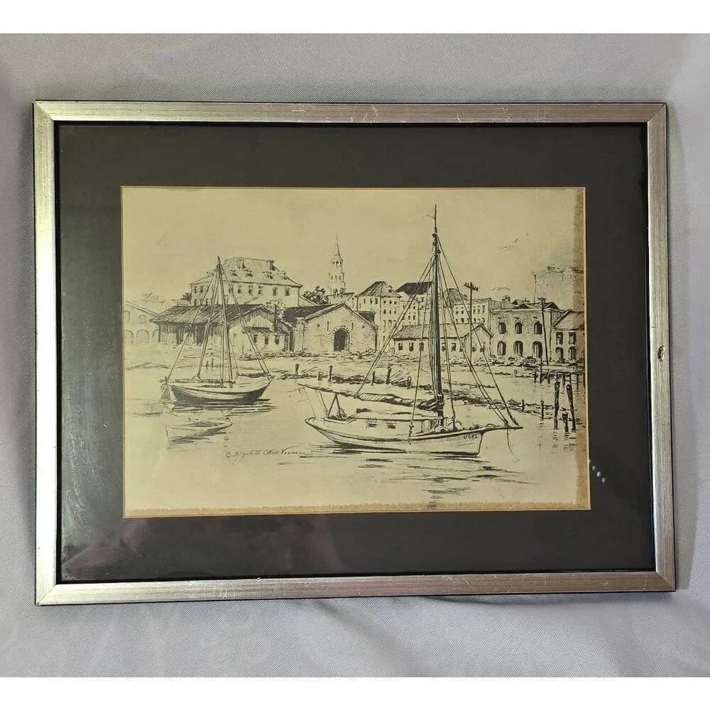 "The Waterfront" by artist Elizabeth O'Neill Verner